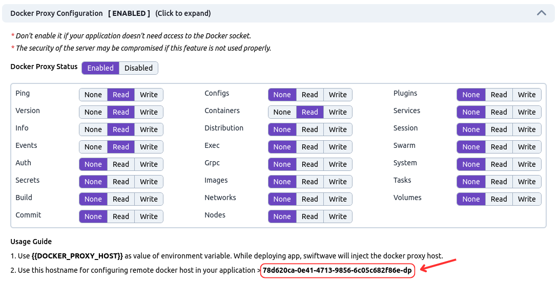 Docker Socket Proxy