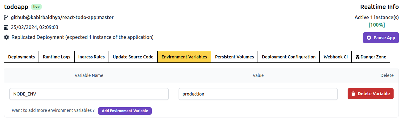 Environment Variables